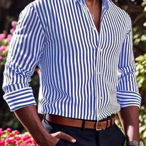 TEMU 남성용 비즈니스 캐주얼 셔츠, 사계절용 긴팔 셔츠, 봄, 여름, 가을, 겨울에 적합, 캐주얼하고 편안한 착용, 휴일, 일상복 등에 적합, 100% 폴리에스터, 세탁기 사용 가능, 드라이클리닝 불가. WCY9195