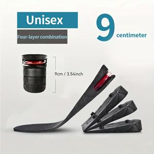 TEMU 2개 세트 탈착식 힐 리프트 깔창 3/5/7/9cm (1.18인치/1.97인치/2.76인치/3.54인치) - 냄새 방지 고무 신발 깔창, 여성 및 남성용, 편안함과 안정성 강화, 아치 지지 기능, 스니커즈·부츠·샌들 호환, 발 편안함 증진, 인체공학적 디자인, 고품질 쿠션, 액티브 라이프스타일