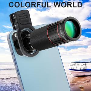 TEMU 초고화질 32배 텔레포토 모바일 렌즈, HD 사진을 위한 최고의 파트너, 컴팩트하고 휴대하기 쉬운, 대부분의 스마트폰 모델과 호환 가능, 조류 관찰, 콘서트, 스포츠 이벤트 및 야외 사진 애호가를 위한 필수 선택