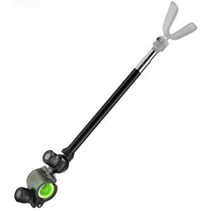 TEMU 3단계 텔레스코픽 낚시대 홀더 - 길이 조절 가능, 내구성 ABS 소재, 3가지 색상 (빨강/파랑/검정), 안전한 클램프 & 인체공학적 핸들, 안정적인 낚시 지지대, 세련된 디자인, 튼튼한 구조, 낚싯대 보관, 낚시대 스탠드, 담수용 낚시대 거치대