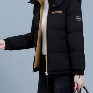 TEMU 1개 여성 캐주얼 스타일 재킷, 2024년 신상 아우터웨어, 탈부착 가능한 후드, 단색, 긴팔, 비방수, 포켓이 있는 폴리에스테르 짜임