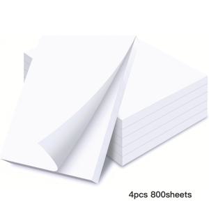 TEMU 3.7x5 인치 (9.5x12.6cm) 흰색 빈 스크래치 노트 패드 - 집, 사무실 및 쇼핑 목록용 찢어내는 노트 패드 | 빠른 노트용 작은 서버 노트북