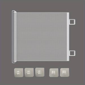 TEMU 고양이 달리는 울타리, 드릴 없이 텔레스코픽 애완동물 계단 분할, 작은 개 울타리, 고양이 장벽, 굽힐 수 있는, 쉬운 설치 가능성 있는 블랙 PVC 애완동물 문 - 실내 계단 안전 울타리, 자동 닫기 기능이 있는 개 케이지, 야외에 적합