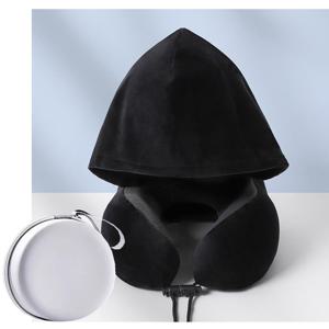 TEMU 12월 2023년 1월부터 2024년 7월까지의 U자형 여행용 목베개와 캡 및 보관 가방, 탈착식 세탁 가능한 베개커버, 비행기 좌석, 차량, 홈 오피스 수면 베개에 적합한 인체공학적 디자인|목베개