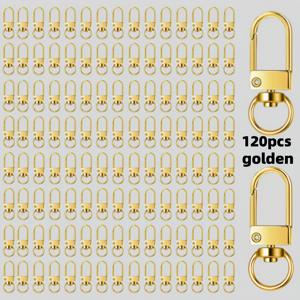 TEMU 120PCS 아연 합금 랍스터 클로 버클 - DIY 주얼리, 스트랩, 펫 액세서리용 고급 회전 키체인 후크 | 공예, 키체인 펜던트 체인 버클용 상업용 키링 커넥터