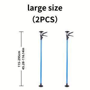 TEMU 조절 가능한 캐비닛 지지대, 2개 세트, 텔레스코픽 -116.14인치, 360° 회전 및 미끄럼 방지 베이스 - 벽걸이용 수동 조립 도구