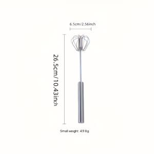 TEMU 헤비 듀티 수동 계란 거품기 및 우유 거품기 - 스테인리스 스틸 핸드 믹서 (거품 헤드 포함), 전기 불필요 - 베이킹, 요리, 크리스피 크림, 머링을 위한 - 간편한 세척 주방 도구 - 가정 및 전문 주방에 적합, 베이킹 필수품