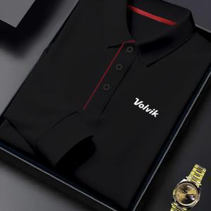 TEMU 남성용 Volvik 프린트 긴팔 셔츠 - 통기성 좋은 스트레치 원단, 클래식 칼라 & 버튼업, 올 시즌 편안함, 레귤러 핏 캐주얼 & 포멀 웨어, 다용도 의류, 기하학적 패턴, 편안한 소재, 스타일리시한 남성