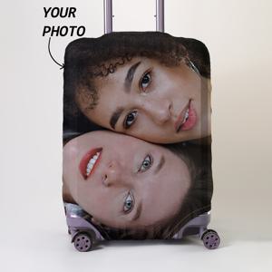 TEMU 맞춤 제작 사진 캐리어 커버 18-32인치용 유연한 캐리어 커버, 개인 맞춤형 스크래치 방지 캐리어 보호커버, 여행 액세서리 트롤리 캐리어 먼지방지 커버