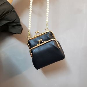 TEMU 새로운 여성용 어깨 가방, 진주 스트랩, 동전 지갑, 세련된 더블 버클 크로스바디 가방, 여성 학생을 위한 적합한 지갑 및 카드 홀더