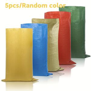 TEMU 5개 묶음 초대형 캥거루 점프 백 - 튼튼한 PP 소재, 초장 60x104cm (23.6x41.3인치) 가족 게임, 생일 파티, 스포츠용 - 실외/실내 사용 - 빨강, 파랑, 노랑 - 뒷마당, 학교 또는 선물, 야외 놀이에 적합