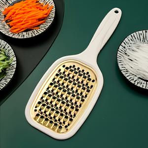 TEMU 스테인리스 스틸 감자 및 채소 강판 - 당근, 완두콩 등을 쉽게 갈아내기 | 인체공학적 핸들 디자인의 내구성 있는 주방 도구 | 현대적인 스타일로 쉬운 요리, 채소에 적합, 식사 준비,스타일리시한 주방용품,고품질 금속,전문 셰프