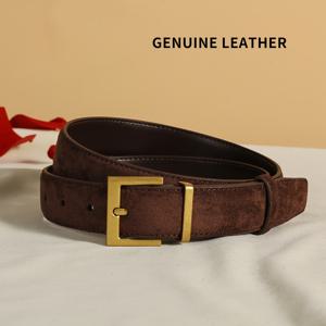 TEMU 여성용 빈티지 정품 가죽 벨트 - 슬림핏 캐주얼 우아한 벨트, 청바지 & 드레스, 컬러 옵션 (블랙, 브라운, 레드, 탄) - 웨딩, 파티, 데일리 커뮤트, 선물용, 직장복, 레트로 패션, 내구성 있는 디자인, 대학생 및 전문가용