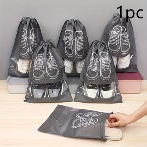 TEMU 1개 헤비듀티 투명 여행용 수납 가방, 튼튼한 구조 & 지퍼 개폐 - 헤비듀티 캐리어 정리함, 신발 및 짐 보호대 - 공간 절약형 컴팩트 디자인, 튼튼한 지퍼 클로저, 내구성 있는 타프 소재로 비행기, 기차, 버스, 자동차 여행에 적합 - 다목적 패킹 솔루션 (연회색) - 신발, 옷, 화장품, 출장 및 비행기 사용에 이상적 -