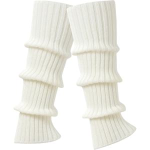 TEMU 여성용 귀여운 레그워머 1쌍 - 부드럽고 신축성 있는 체크 커프, 손세탁 가능한 단색 댄스 및 캐주얼 양말, 추운 날씨에 적합, 편안한 레그웨어, 장난기 넘치는 양말 디자인, 고품질 제작, 따뜻한 양말, 스타일리시한 양말 디자인