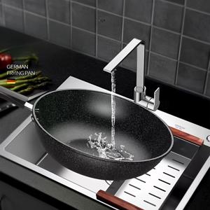 TEMU 전시즌에 미리 양념된 캐스트 아이언 우크 - 11/12/13 인치 평면 베이스 - 팬케이크, 스티어프라이 & 서어링용 비스듬한 조리면 - 가벼운 인덕션, 가스 & 야외 캠핑용 스키틀 - 가정 및 레스토랑용, 다용도 조리 도구, 내구성 있는 조리기구