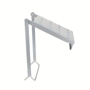 TEMU 1대 헤비듀티 400파운드 용량 쉬운 설치 플랫폼, 확장형 작업대 시스템 및 도구 트레이 포함, 대형 사다리용, 미끄럼 방지 기능, 실버