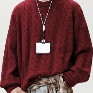 TEMU 남성용 캐주얼 루즈핏 케이블 니트 스웨터 - 솔리드 브라운, 긴 소매, 라운드 넥, 부드럽고 포근한 가을/겨울용, 캐주얼 의상에 완벽, 스웨터 조끼, 남성 점퍼 및 스웨터, 남성 점퍼 니트웨어, 남성 점퍼, 남성 풀오버, 남성 스웨터, 남성 후디, 우아한 남성 풀오버, 겨울 옷