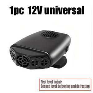 TEMU 12V 차량용 히터 - 2단계 빠른 가열, 조절 가능한 송풍기 및 각도, 차량용 플러그 플러그인 휴대용 차량 난방기, 승용차, 트럭, SUV용 - 겨울 난방 시스템 (외부 전원 콘센트 없음)