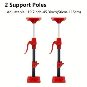 TEMU 2개입 고강도 텔레스코픽 지지대, 조절 가능한 3번째 손 시스템 포함 - 높이 19.69