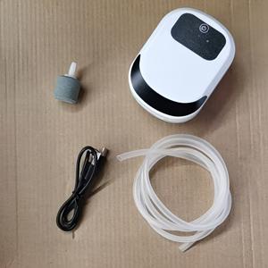 TEMU 어항용 초저소음 산소 펌프, 긴 배터리 수명, 조절 가능한 산소 공급, USB 충전 스마트 어항 산소 펌프, 조절 가능한 공기 흐름 및 배터리 디스플레이, 업그레이드된 산소기