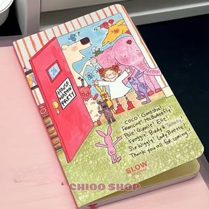 TEMU 코코 소스 저널 노트북, 일본식 니치 미니 다이어리, 귀여운 휴대용 핸드 계정북 (일상 휴대용)|다이어리|일기장