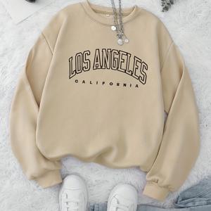 TEMU 여성 캐주얼 긴팔 풀오버 스웨트셔츠, 