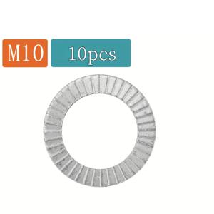 TEMU 고강도 이중 잠금 방지 슬립 와셔 - 자동 잠금 쐐기 형 분할 링 와셔, 물림 타입 디자인, 고온 저항 (자동차/기계/가전) - 폴리싱 방진 볼트/너트, 나사용 고정 장치