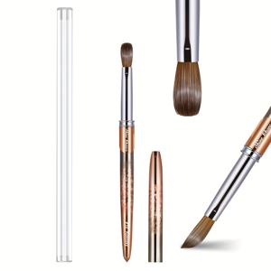 TEMU 100% 순수 콜린스키 헤어 오벌 네일 브러시, 아크릴 적용에 적합, 전문 네일 연장 도구, 네일 드로잉 펜, DIY 홈 살롱, 네일 살롱 용품, 고품질 네일 아트 브러시, 울트라 파인 네일 아트 브러시, 아크릴 네일용 브러시, 네일 테크를 위한 네일 용품