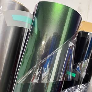 TEMU 오로라 그린 자동차 랩 필름 - PVC 비닐 외부 개조 스티커, 50x150cm