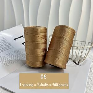 TEMU 손으로 뜨는 가방, 모자, 쿠션, 슬리퍼 및 기타 니트 공예에 적합한 대형 무게 500g 평면 아이스 슬라이키 파이버 원사