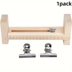 TEMU 조절 가능한 나무 파라코드 팔찌 만들기 키트 - U자형 지그 제작 도구 세트 클립 포함 - 우정 팔찌, 선물용 DIY 팔찌 메이커 | 1 팩