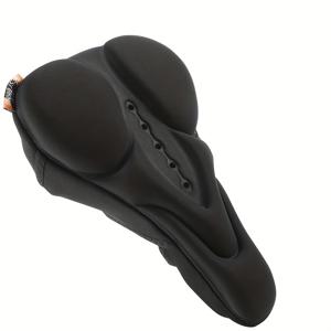 TEMU WEST BIKING 고탄력 통기성 자전거 시트 커버 - 부드럽고 편안한 미끄럼 방지 젤 패딩 안장 패드, 날카로운 디자인, 고탄력 실리콘 & 통기성 구멍, 산악/로드 자전거용, 남녀공용 성인 사이클링 액세서리 (), 자전거 시트 쿠션