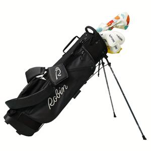 TEMU 4개의 컴파트먼트가 있는 가벼고 내구성이 뛰어난 골프백 - 화이트 폴리에스테르, 조절 가능한 스트랩, 스탠드 지원, 남성 및 여성에게 이상적, 야외 스포츠 장비|스타일리시한 골프백|내구성이 뛰어난 골프백