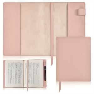 TEMU A5 노트북 커버 – 펜 홀더 & 스트랩 포함, 부드럽고 내구성 있는 우아한 디자인, 다이어리, 노트북, 공부용 책에 적합|북커버