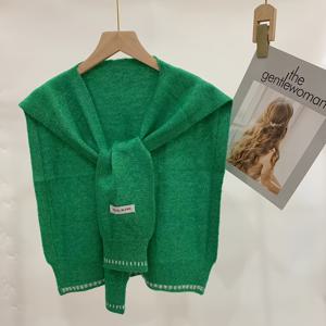 TEMU 솔리드 컬러 스몰 숄, 올매치 스몰 숄 (사계절용), 얇은 스타일 셔츠, 여성용 캐주얼 웨이스트코트, 여름 에어컨 방 숄더 숄, 여성용 겉옷 웨이스트코트, 패셔너블하고 다재다능함