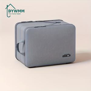 TEMU 자동 압축 정리 새틴 보관 가방 - 지퍼형, 전원 없이 압축 가능한 다운 재킷 & 실크 담요용 공간 절약 가방, 여행 정리 가방, 컴팩트한 디자인,튼튼한 지퍼,내구성 나일론,자주 여행하는 사람들|이불정리함