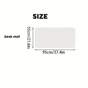 TEMU 1개 헤비듀티 투명 책상 패드 - 미끄럼 방지, 내열 PVC 표면, 둥근 모서리, 사무실/홈용 클리어 쓰기 매트 - 캘린더, 노트, 사진 호환 가능 - 작업 공간 보호대, 세련된 디자인, 부드러운 표면, 리모트 워커 필수품