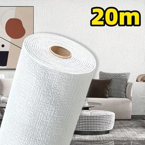 TEMU 20m 3D 폼 벽지 스티커 롤, 자체 접착 두꺼운 패널, 질감 디자인, 거실/부엌/침실/사무실 장식용 홈 리노베이션 벽 스티커, 쉽게 붙이고 제거 가능|스티커