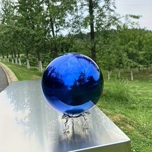 TEMU 1팩 가든 스피어 - 부유하는 반사 효과의 스테인리스 스틸 야외 장식, 광택 풀 볼, 파티오/연못용, 크리스마스/이스터 장식품, 모던 랜드스케이프 오너먼트 & 집들이 선물 아이디어, 축제 장식, 반사 표면, 폴리시 마감, 내구성 있는 금속 데코, 홈