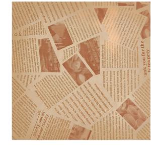 TEMU 200개 8.6×8.6인치 오일 방지 영어 신문 패턴 종이, 프렌치 프라이 & 버거용 흡수 시트, 레스토랑/카페/베이커리용 스낵 트레이