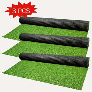 TEMU 고급 UV 저항 인조 잔디 매트 3롤, 실내외 합성 잔디에 적합, 반려동물 친화적 인조 잔디 매트, 정원, 발코니, 안뜰, 수영장, 레스토랑, 호텔, 칵테일 파티 등에 적합한 고급 인조 잔디 매트, 완벽한 사진 장식, 추수감사절, 노동절, 집들이, 크리스마스, 할로윈, 새해, 부활절, 실내 실감나는 녹색 장식에 이상적인 선택|캠핑매트