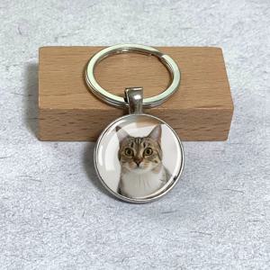 TEMU 1pc 커스텀 사진 키체인, 양면 유리 돔 펜던트, 개인화된 가족/커플/반려동물 사진 키링, 주석 합금 핑크 스타일, 독특한 생일 파티 기념품, 커플 선물 | 맞춤형 액세서리 | 내구성 있는 키체인, 개인화된 키체인