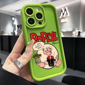 TEMU 아이폰 16, 15, 14, 13, 12, 11 프로 맥스, 미니, XR, XS, X, 7, 8 플러스와 호환되는 만화 포피 폰 케이스, 드롭 보호를 위한 소프트 TPU 백을 특징으로 합니다.