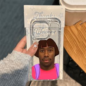 TEMU Kanye West YE 재미있는 폰 케이스, 아이폰 17 16E 16 15 14 11 프로 맥스 미니 에어 XR XS X 7 8 플러스 호환 투명 TPU 소프트 백 커버