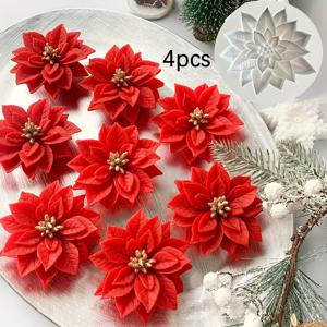 TEMU 4개 크리스마스 홀리 잎 실리콘 몰드 세트 - 수제 아로마테라피 공예 & 추수감사절 선물용 레진, 양초, 비누 & 석고 몰드, 축제 장식, 내구성 & 세척 용이, 공예, 공예품| 테마 몰드|내구성 좋은 실리콘 몰드, 크리스마스 장식