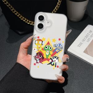 TEMU 카툰 케로로 건수 아이폰 케이스, 17, 16E, 16, 15, 14, 13, 12, 11 프로 맥스 미니 에어 XR XS X 7 8 플러스 호환, 소프트 TPU 매트 백 커버, 휴대용 커버, 케이스