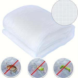 TEMU 초미세 60 메쉬 HDPE 방충망, 투명 500cm x 200cm - 야채, 과일, 묘목 및 온실 식물용 내구성 있는 정원 보호, 정원과 과수원의 곤충 통제에 이상적, 정원 망식물 보호