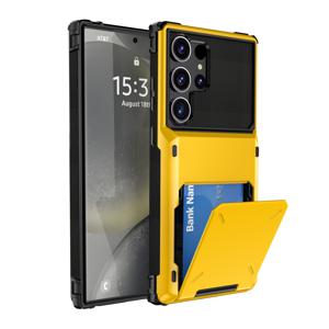 TEMU 삼성 갤럭시 S25 S24 S23 S22 울트라 플러스, S25 엣지, S23 FE, S24 FE 노트20 울트라 호환 고급 2-in-1 카드 홀더가 있는 휴대폰 케이스, 신용카드 삽입 가능한 플립 커버 홀더, 하드 방탄 및 충격방지