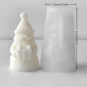 TEMU 캔들 몰드 - 산타 모자 포함, DIY 크리스마스 캔들, 아로마테라피, 휴일 장식용 - 재사용 가능한 실리콘 캔들 만들기 몰드 - 집, 파티, 선물에 완벽 - 축제 디자인, 크리스마스 캔들 홀더, 파티 장식, 기발한 모양, 상세한 장인 정신, 공예 애호가, 계절 장식, 수제 선물, 내구성 있는 재료, 공예 애호가, 캔들 만들기 용품